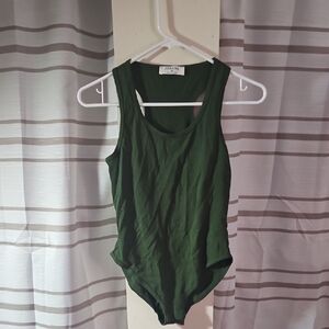 Zenana Forest Green Bodysuit